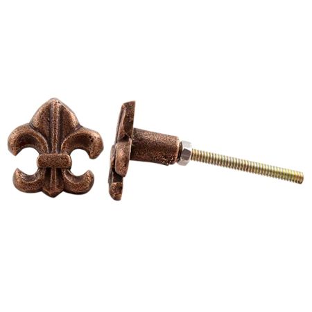 Fleur De Lis Metal Knobs 